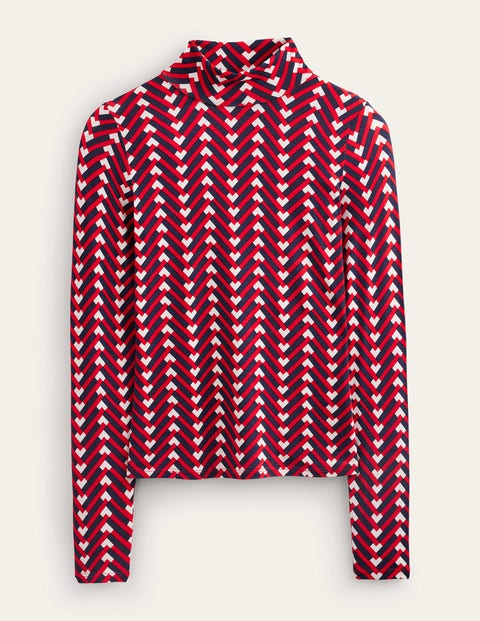 Polly Jersey Top Red Women Boden