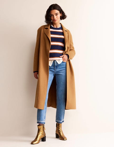 Bristol Wool-Blend Coat - Camel | Boden US