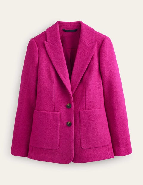 Boden The Marylebone Textured Blazer Magenta Women