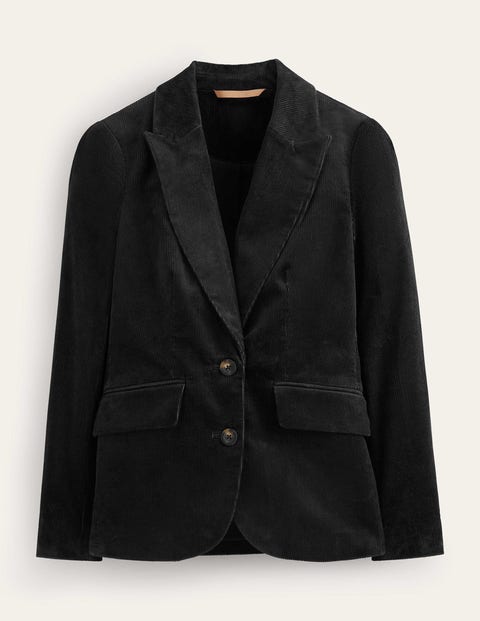 Boden The Marylebone Cord Blazer Black Women