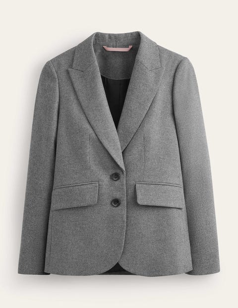 Der Marylebone Woll-Blazer Damen Boden, Grau Meliert