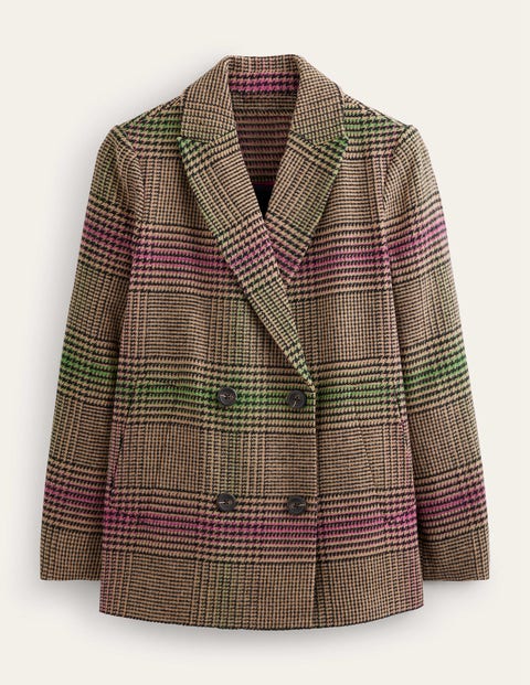 Double-Breasted Multied Coat Multi Women Boden