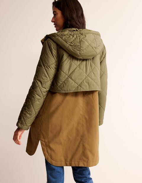 Reversible Signature Short Hooded Wrap Coat - Women - Ready-to-Wear