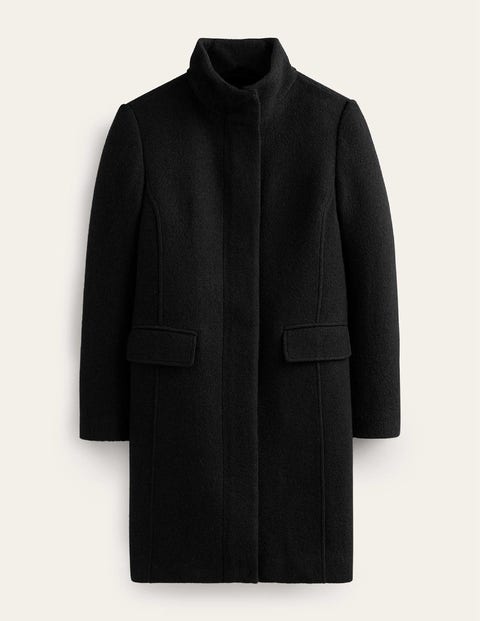 Boden Winchester Textured Coat Black Women