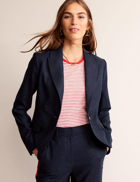 Der Canonbury Woll-Blazer Damen Boden, Marineblau