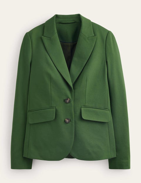 The Marylebone Jersey Blazer Green Women Boden