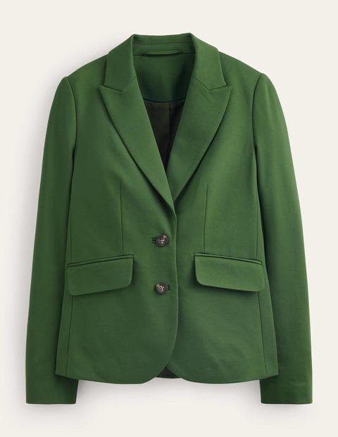 Boden Semi Fitted Jersey Blazer Winter Green Women