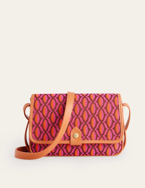 Geo Graphic Crossbody Square Bag