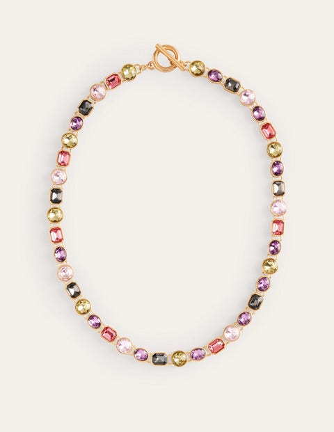 Jewelled Necklace - Pink Multi | Boden US