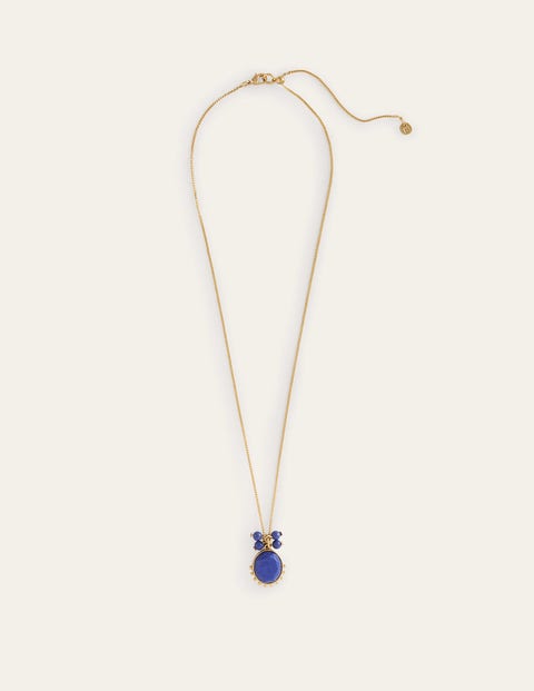 Boden Pendant Necklace Blue Women