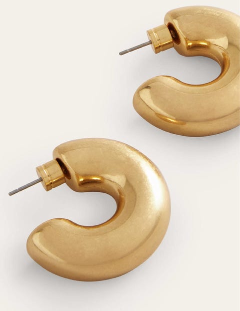 Boden Chunky Small Hoop Earrings Gold Women