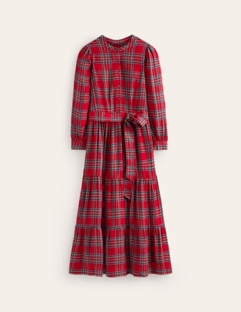 Boden Tartan Maxi Dress Check Women