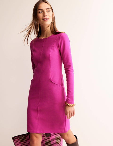 Ellen Ottoman Dress Magenta Boden UK