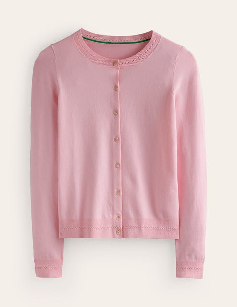 Boden Catriona Cotton Cardigan Orchid Pink Women