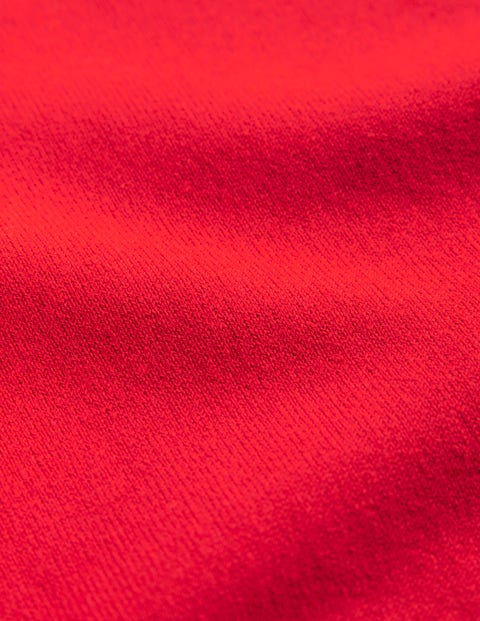 Boden Catriona Cotton Crew Sweater Poppy Red Women