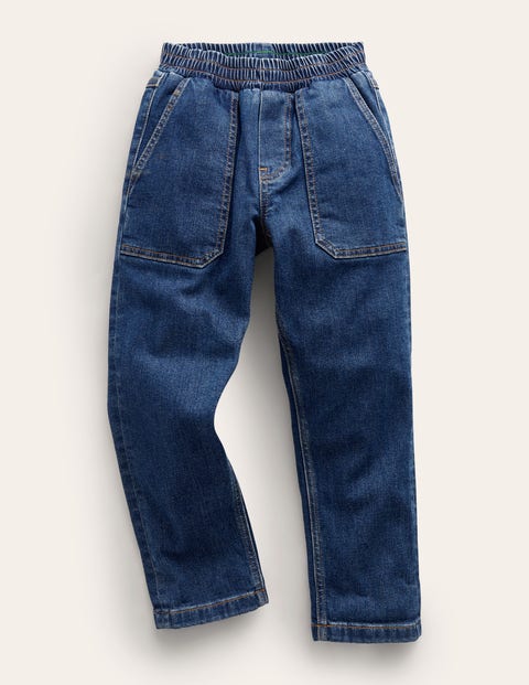 Shop Mini Boden Denim Pull On Jeans Mid Wash Boys Boden