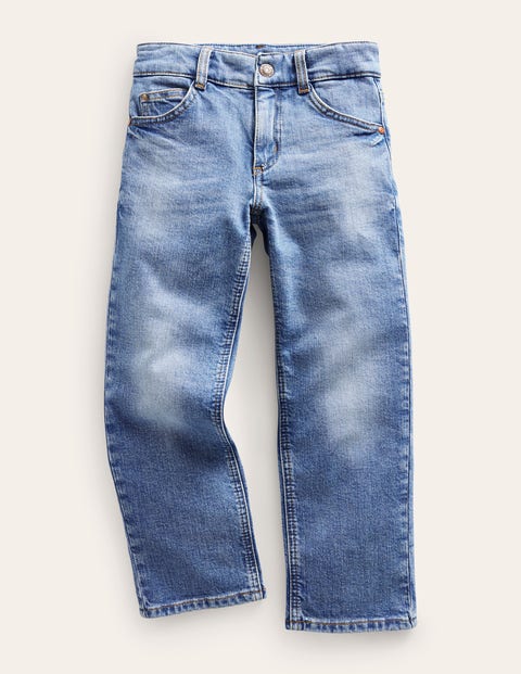 Shop Mini Boden Straight Jeans Mid Wash Denim Boys Boden