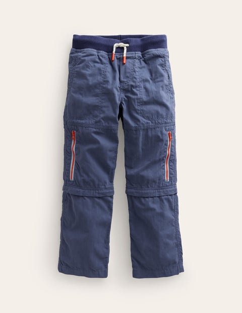 Zip-off Techno Trousers Robot Blue Boys Boden, Robot Blue