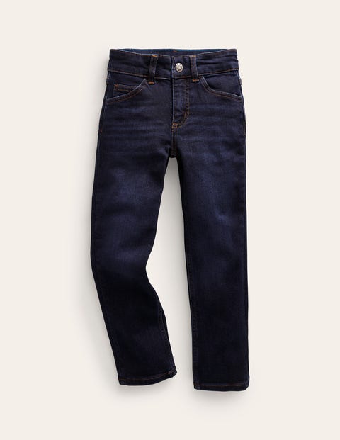 Blue Denim Slim Leg Jeans Blue Boys Boden, Dark Vintage