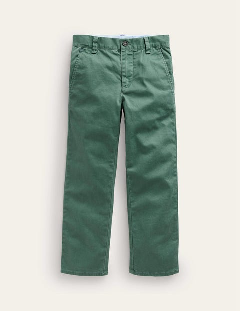 Mini Boden Kids' Chino Stretch Pants Spruce Green Boys Boden