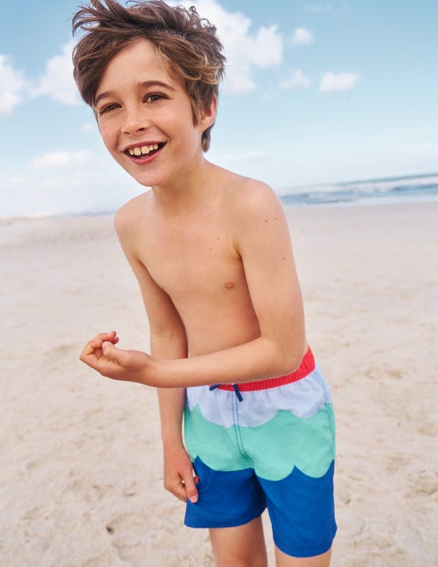 Swim Shorts - Ice Cube Blue Wave | Boden US