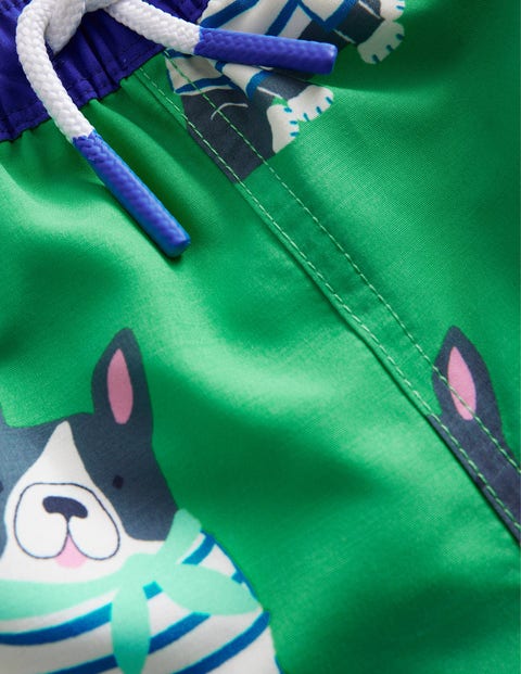 Swim Shorts - Pea Green Dogs | Boden US