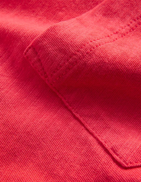 Washed Slub T-shirt - Jam Red | Boden US
