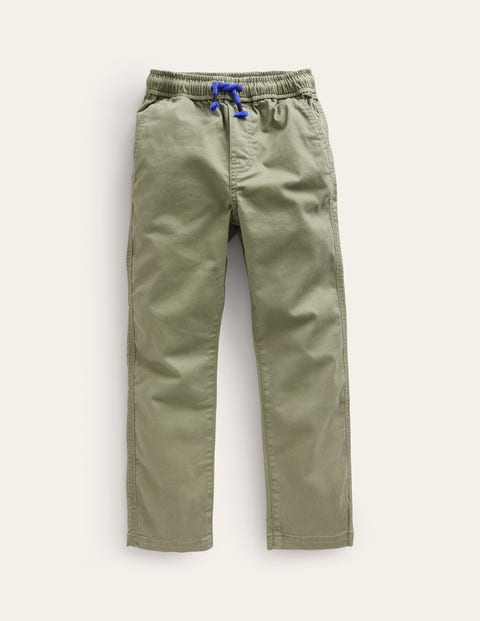 Slim Pull-On Trousers Pottery Green Boys Boden, Pottery Green
