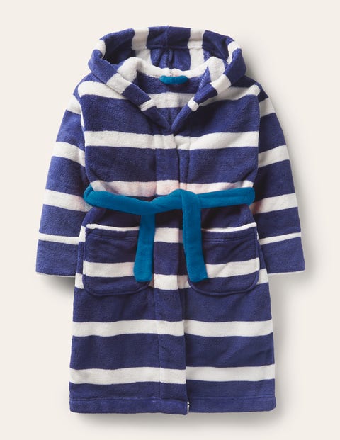 Cosy Dressing Gown Blue Christmas Boden