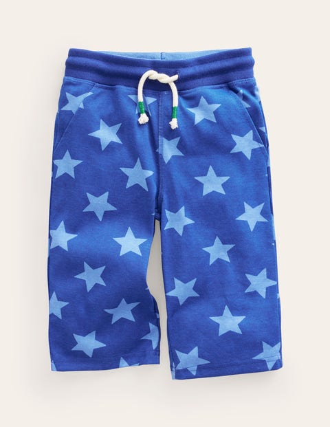 Mini Boden Kids' Jersey Baggies Sapphire Blue Star Boys Boden