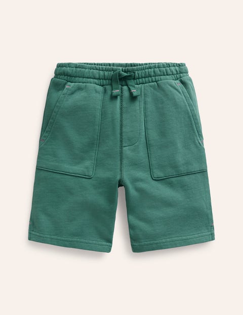 Mini Boden Kids' Garment Dye Shorts Spruce Green Boys Boden