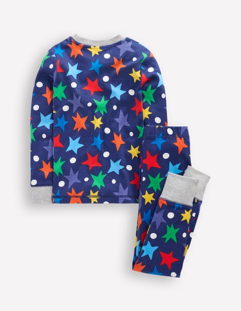 Snug Glow In The Dark Pyjamas Starboard Blue Stars Boden UK