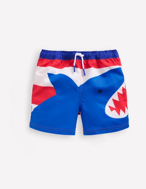Swim Shorts Poppy Red Shark Boden AU