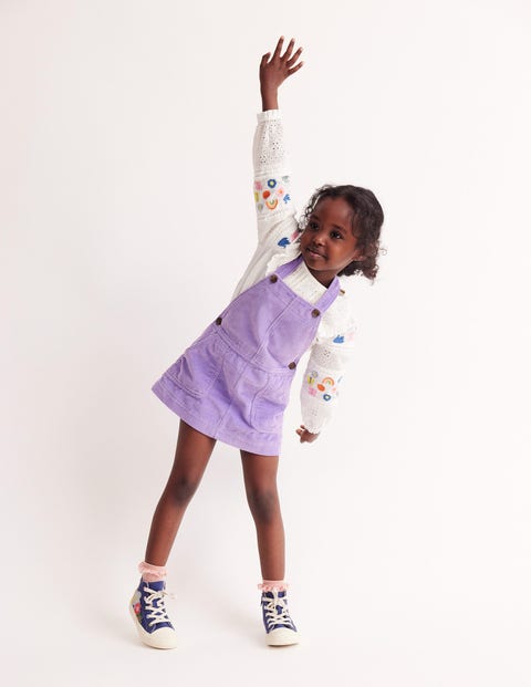 Embroidered Broderie Top - Vanilla White | Boden US