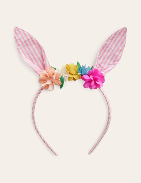 Bunny Ears Headband Pink Girls Boden