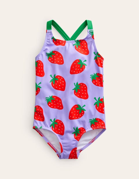 Short-sleeved Swimsuit - Multi Rainbow Reef