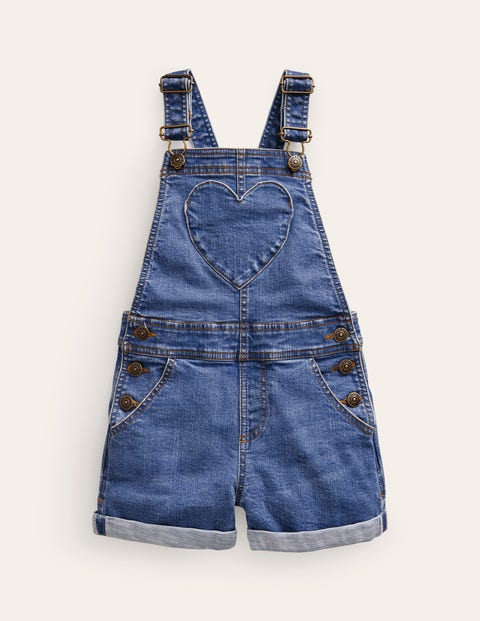 Women's Multi Pocket Denim Short Dungarees – Lotus Corner