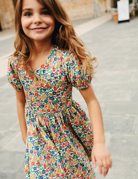 Twirly Ballerina Dress - Multi Flowerbed | Boden UK