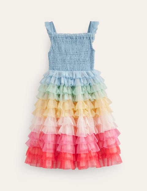 Rainbow Skirt Tulle Dress Multi Girls Boden