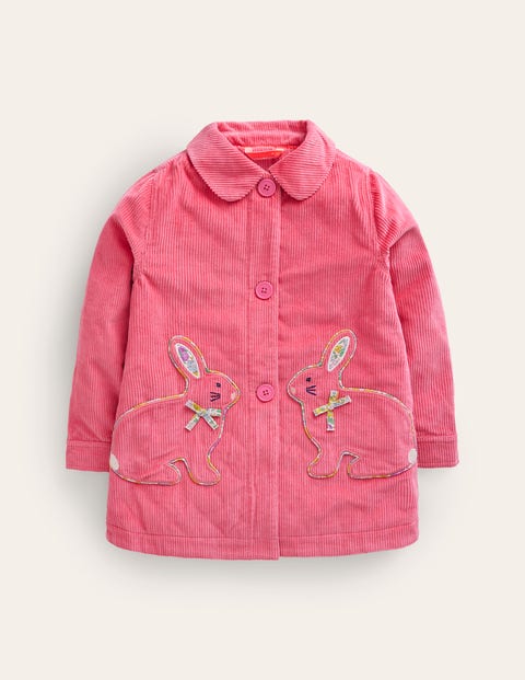 Collared Cord jacket Pink Girls Boden