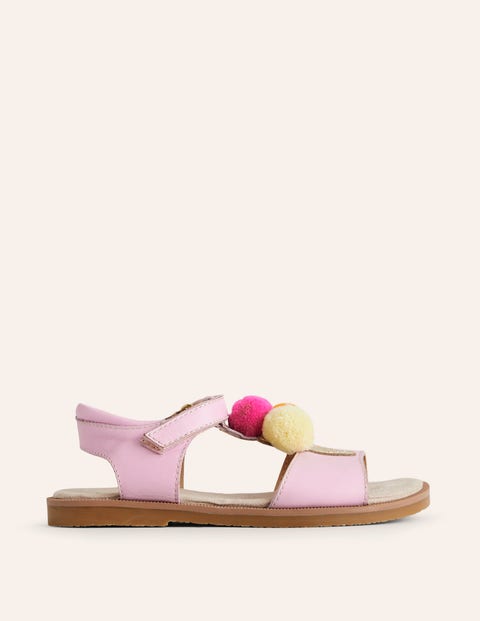 Fun Leather Sandals Pink Girls Boden