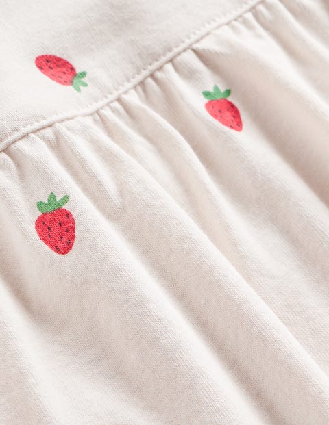 Short-Sleeve Nightie - Ivory Strawberry | Boden US