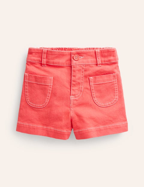Patch Pocket Shorts Red Girls Boden