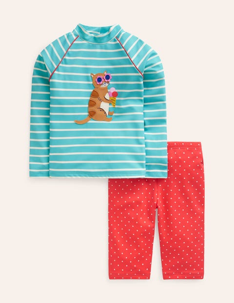 Sun Safe Rash Vest Set Cat logo