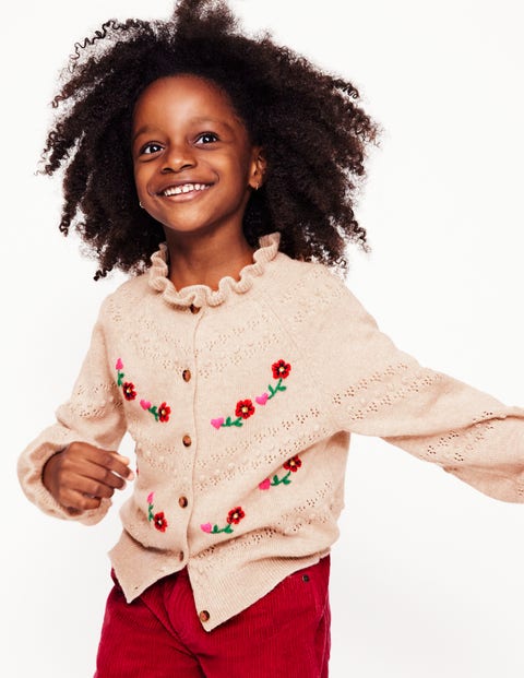 Embroidered cardigan hotsell