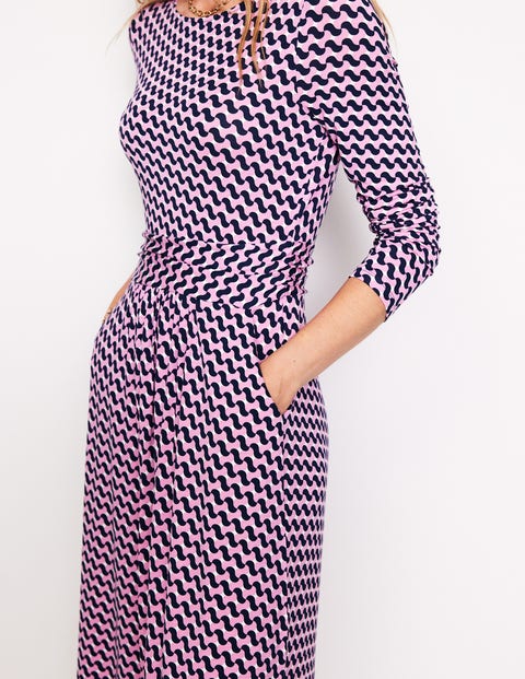 Amelie Long Sleeve Dress - Sherbert, Terrace Swirl | Boden US