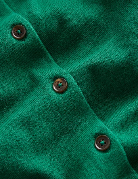 Catriona Cotton Cardigan - Malachite Green | Boden US