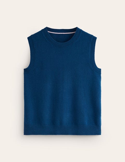 Débardeur En Cachemire Lucien Pellat-Finet - Bleu - Taille S - Neuf Sans étiquettes