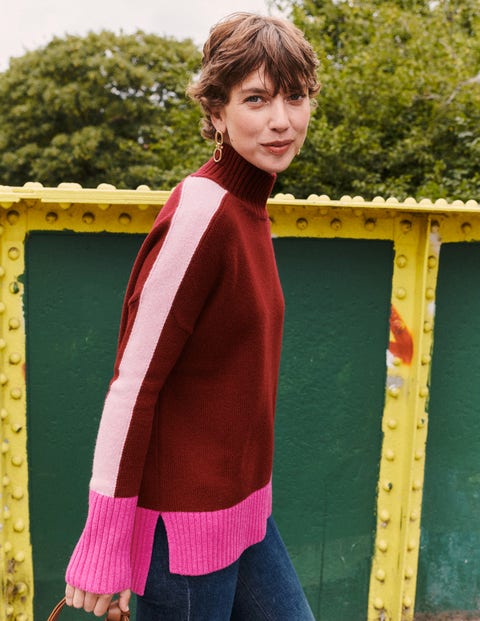 Purple oversized jumper deals
