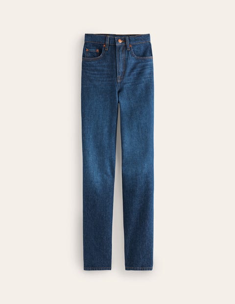 Tall Dark Indigo High Waist Straight Leg Jeans | Tall